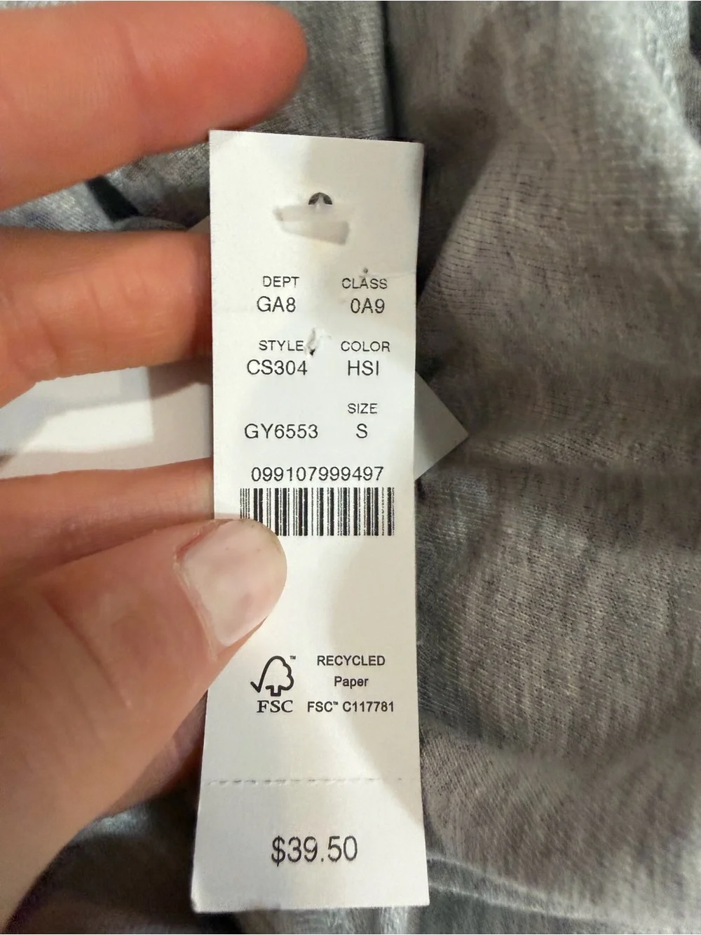 J crew heather silver Boyfriend jersey classic-fit T-shirt